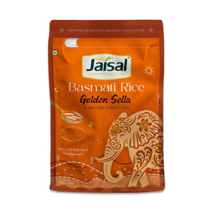 Jaisal Golden Sella Basmati Rice - Premium Quality for Exquisite Flavors - Jaisal Organic